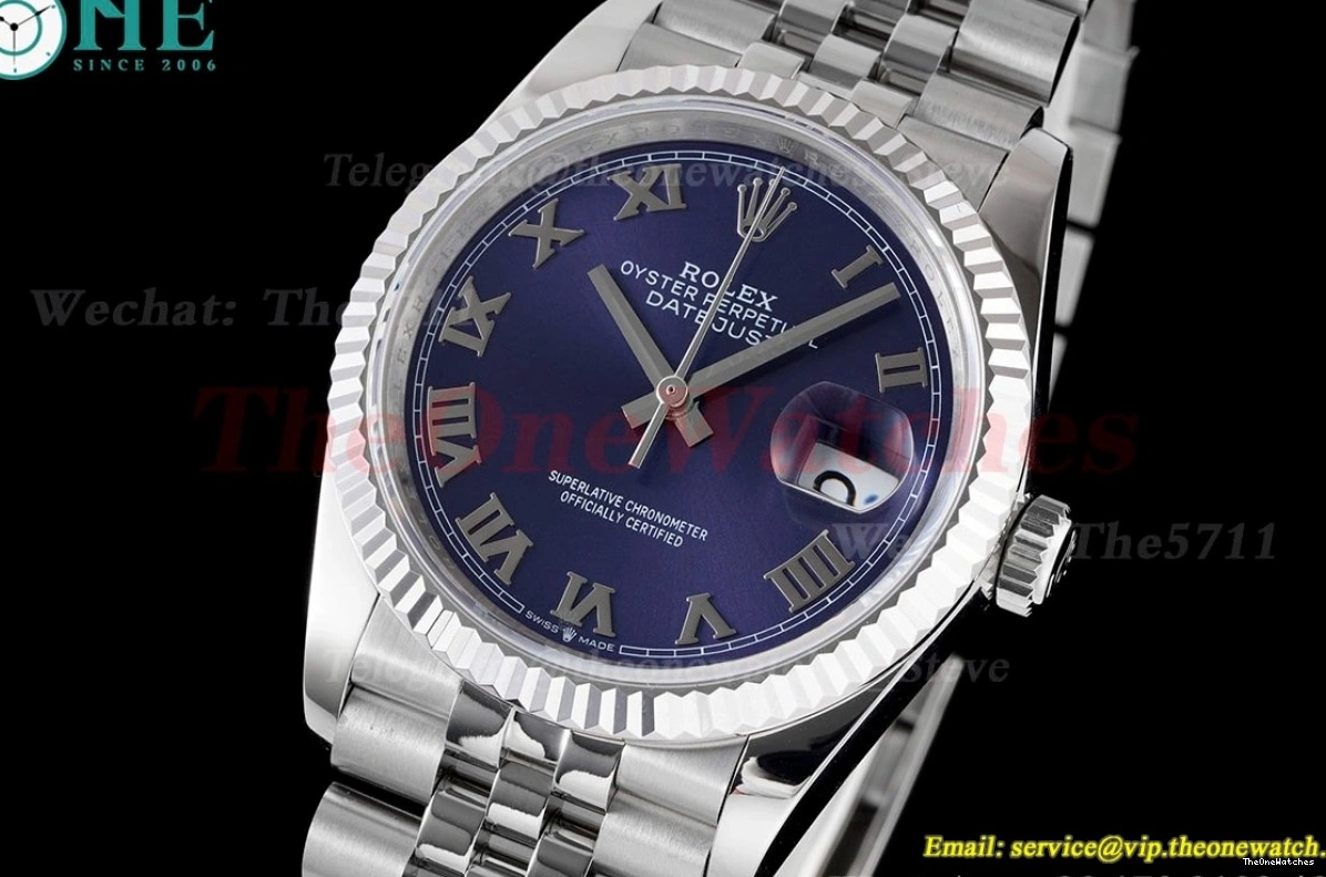 V2 36mm Rmn JDF Datejust 126234 Blue Jub SS SS VR3235 0213